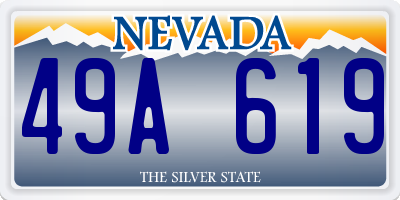 NV license plate 49A619