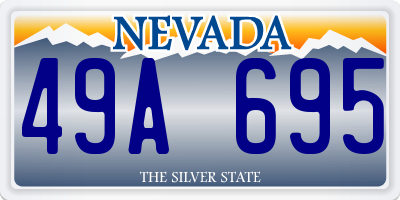 NV license plate 49A695