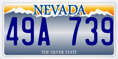 NV license plate 49A739