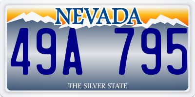 NV license plate 49A795