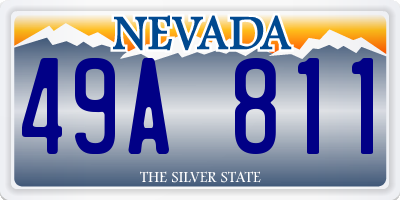 NV license plate 49A811