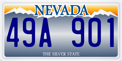 NV license plate 49A901