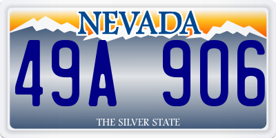 NV license plate 49A906