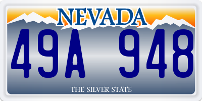 NV license plate 49A948