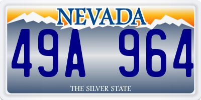 NV license plate 49A964