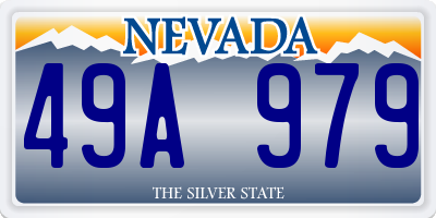 NV license plate 49A979