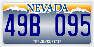 NV license plate 49B095