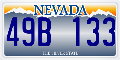 NV license plate 49B133