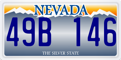 NV license plate 49B146