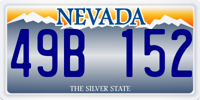 NV license plate 49B152