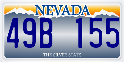 NV license plate 49B155