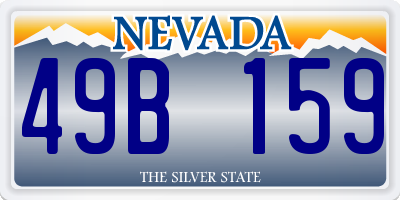 NV license plate 49B159