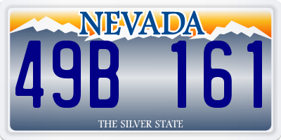 NV license plate 49B161