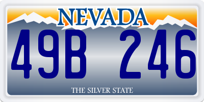 NV license plate 49B246