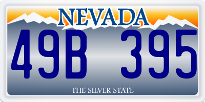 NV license plate 49B395