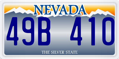 NV license plate 49B410