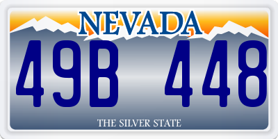 NV license plate 49B448