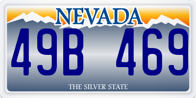 NV license plate 49B469