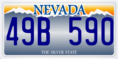 NV license plate 49B590