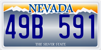 NV license plate 49B591