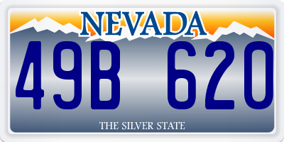 NV license plate 49B620