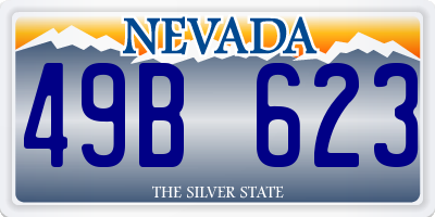 NV license plate 49B623