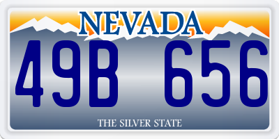 NV license plate 49B656