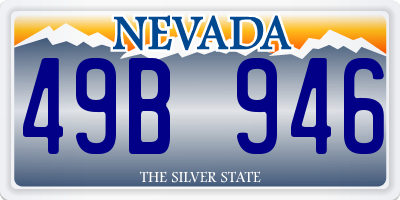 NV license plate 49B946