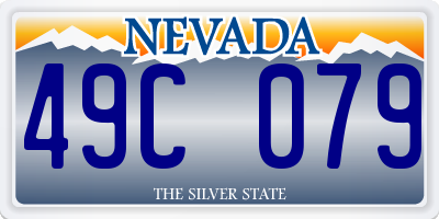 NV license plate 49C079