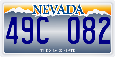 NV license plate 49C082