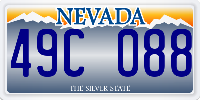 NV license plate 49C088