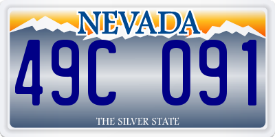 NV license plate 49C091