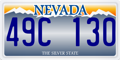 NV license plate 49C130