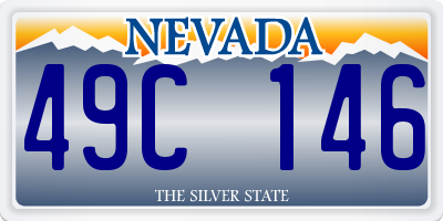 NV license plate 49C146