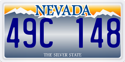 NV license plate 49C148