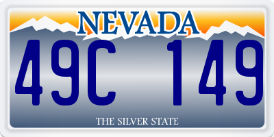 NV license plate 49C149