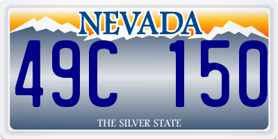 NV license plate 49C150