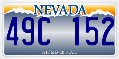 NV license plate 49C152