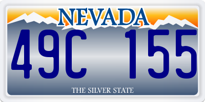 NV license plate 49C155