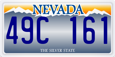 NV license plate 49C161