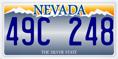 NV license plate 49C248