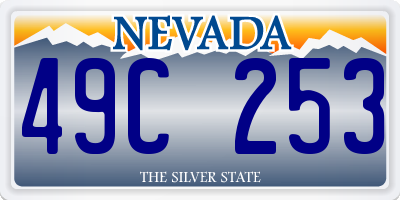 NV license plate 49C253