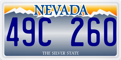 NV license plate 49C260