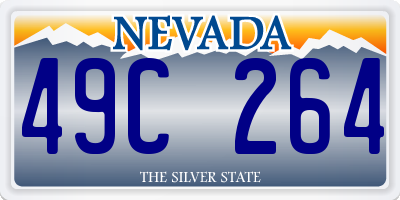 NV license plate 49C264