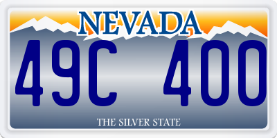 NV license plate 49C400