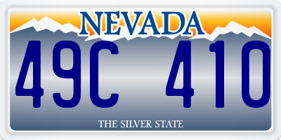 NV license plate 49C410