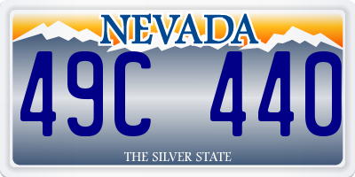 NV license plate 49C440