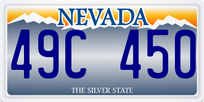 NV license plate 49C450