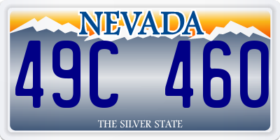 NV license plate 49C460
