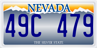 NV license plate 49C479